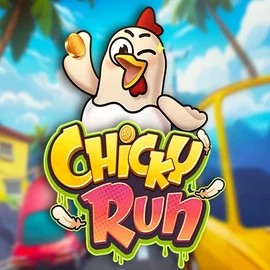 Chicky Run online game logo by PG Soft on cloverscasino.co.uk