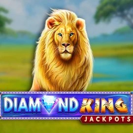 Jackpots logo of Diamond King Jackpots from SpinPlay Games at Clover Casino