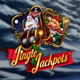 Jingle Jackpots online game logo by Dragon Gaming on cloverscasino.co.uk