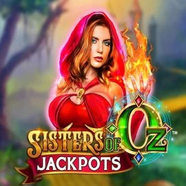 Sisters Of Oz Jackpots slot logo by Triple Edge Studios at Clover Casino