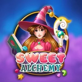 Enjoy Sweet Alchemy by Play'n GO – logo hosted on cloverscasino.co.uk