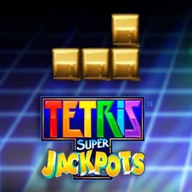 Tetris Super Jackpots online game logo by WMS on cloverscasino.co.uk